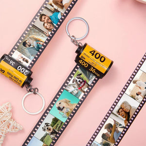 Gifts For Men Custom Colorful Camera Roll Keychain