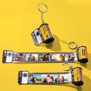 Birthday Gifts Custom Personal Film Roll Keychain Multiphoto Camera Roll Keychain for Her