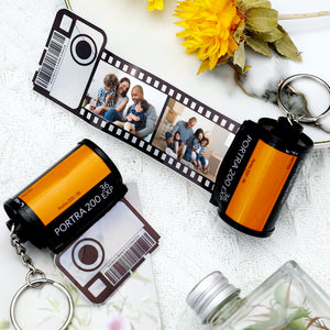Custom Keychain Multiphoto Colorful Camera Roll Keychain Romantic Customize Gifts for Lovers