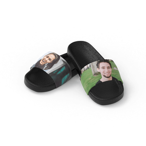 Custom Couple Photo Women's Slide Sandal - MadeMineAU