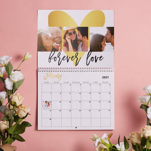 Custom Photo Wall Calendar Gifts For Lover - MadeMineAU