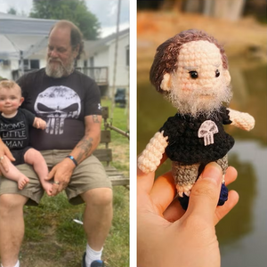 Grandparents' Day Gift Crochet Doll Personalized Portrait Crochet Look Alike Doll