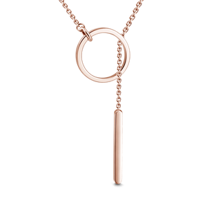 Necklace I Love You Rose Gold Plated Silver For Women - MadeMineAU