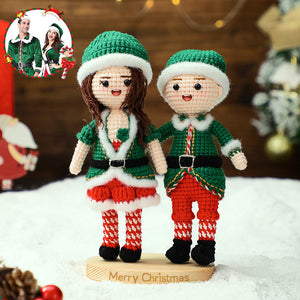 Full Body Custom Crochet Dolls Personalized Christmas Gifts Handmade Mini Look alike Dolls - MadeMineAU