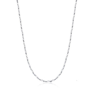 17.72In Silver Bar Link Chain Necklace For Men Women - MadeMineAU