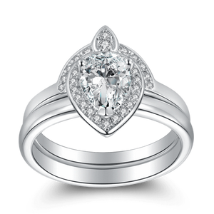 Crown Of Love Silver Wedding Ring With Zircon For Women - MadeMineAU