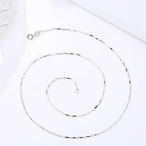 17.72In Silver Bar Link Chain Necklace For Men Women - MadeMineAU