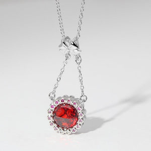 Red Celebrate Christmas Necklace Gifts For Her Platinum Plated - MadeMineAU