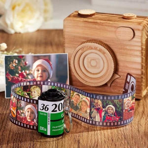 Anniversary Gifts Spotify Code Scannable Film Roll Keychain Custom Photo Camera Roll Keychain Gift For Lovers 5-20 Pictures