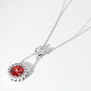 Red Celebrate Christmas Necklace Gifts For Her Platinum Plated - MadeMineAU