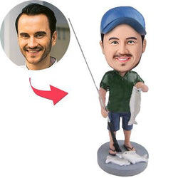 AU Sales-Custom Ace Fishing Wild Catch Bobbleheads With Engraved Text Gift For Man