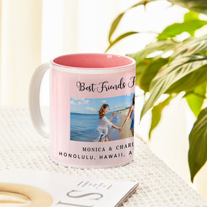 Custom Photo Pink Mug With Text Creative Coffee Mug Gifts for Women - MadeMineAU