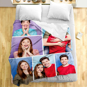 Custom Multi-Photo Blanket Gifts for Couple - MadeMineAU