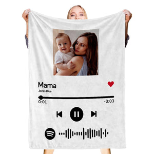 Scannable Custom Spotify Blanket Gifts For Friends