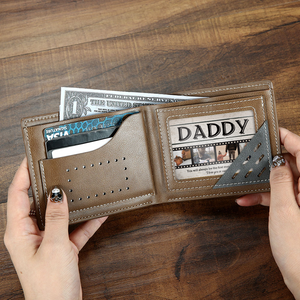 Custom Photo Engraved Wallet Insert Card | Gift Card For Daddy