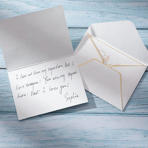 Personalized Handwritten Gift Card Handwritten Message Card - MyPhotoWalletAU