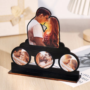 Custom Photo Wooden Frame Romantic Decor Plaque Gifts For Couples - MadeMineAU