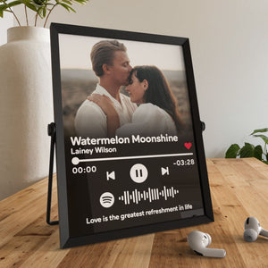 Gift for Her Custom Photo Plaque Music Display Plaque Custom Scannable Code Personalized Spotify Plaque Acrylic