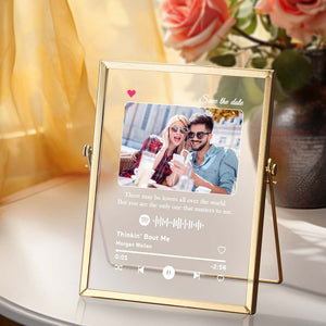 Gift for Her Custom Song Plaque Personalized Spotify Plaque Music Panel Photo Plaque Home Decor Album Cover