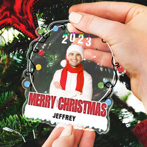 Custom Photo Christmas Tree Ornament Personalized Name Christmas Gift - MadeMineAU