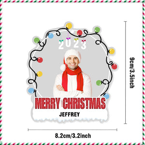 Custom Photo Christmas Tree Ornament Personalized Name Christmas Gift - MadeMineAU