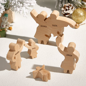 Personalized Wooden Family Puzzle Decor Custom Name Gifts for any Occasion - MadeMineAU