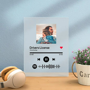 Custom Spotify Plaque Spotify Glass Art Song Plque For Lover