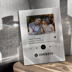 Custom Spotify Plaque Scannable Music Photo White Plaque