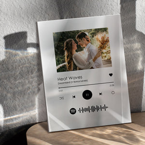 Custom Spotify Plaque Scannable Music Photo White Plaque