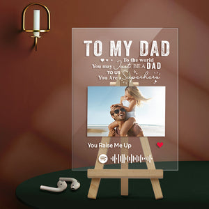 TO MY DAD - Personalized Spotify Code Music Plaque Spotify Night Light