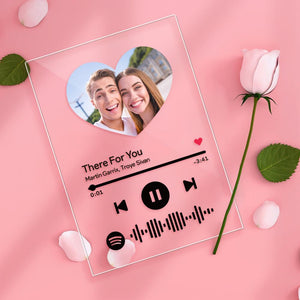 Spotify Photo Custom Spotify Code Keychain, Plaque & Night Light - Heart Shaped