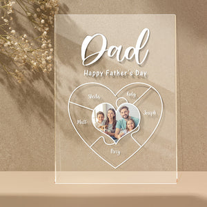 Engraved Nameplate For Dad Personalized Photo Keychain Best Nightlight