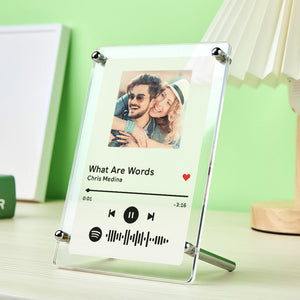 Spotify Photo Frame Scannable Music Fashion Plaque Home Decor Gift For Him