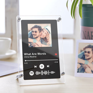 Spotify Photo Frame Scannable Music Fashion Plaque Home Decor Gift For Him