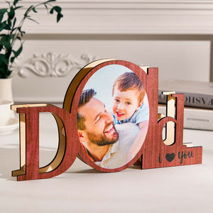 Custom Photo Ornaments Creative Night Light Commemorate Gifts for Father's Day - MadeMineAU