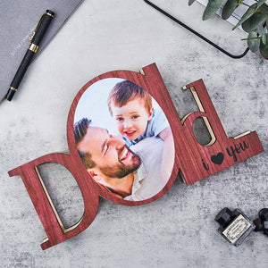 Custom Photo Ornaments Creative Night Light Commemorate Gifts for Father's Day - MadeMineAU