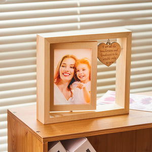 Personalized Photo Rolling Wood Frame Exquisite Tabletop Picture Decoration Frame - MadeMineAU