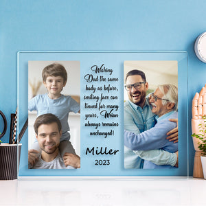 Custom Engraved Photo Plaque You Are My Super Hero Father's Day Gifts