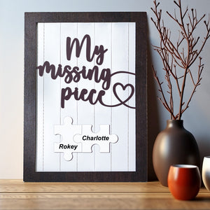 Custom Engraved Puzzle Frame You Are My Missing Piece Gifts For Lovers