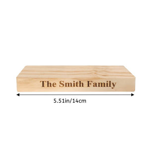 Personalized Engraved Wooden Base for Wooden Puzzle - MadeMineAU