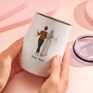 Custom Image Engraved Mugs Like Mother Like Daughter Gifts for Mom - MadeMineAU