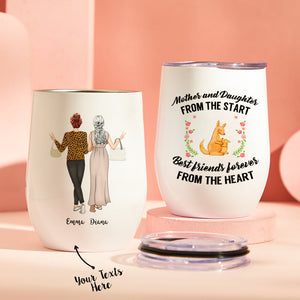 Custom Image Engraved Mugs Like Mother Like Daughter Gifts for Mom - MadeMineAU