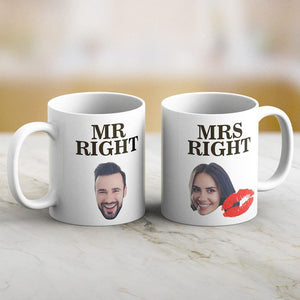 Personalized Photo Lover Couple Mug Set Print Both Sides - MadeMineAU