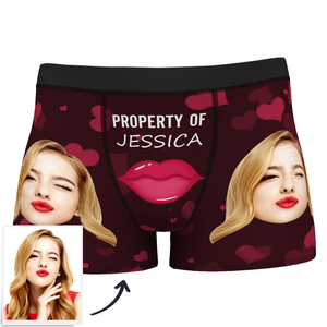 Custom Sexy Red Lips Boxer Shorts - MadeMineAU