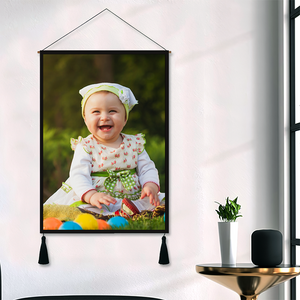 Custom Baby Photo Tapestry - Wall Decor Hanging Fabric Painting Hanger Frame Poster - MadeMineAU