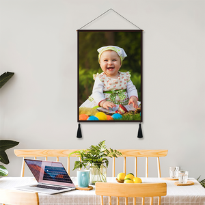 Custom Baby Photo Tapestry - Wall Decor Hanging Fabric Painting Hanger Frame Poster - MadeMineAU