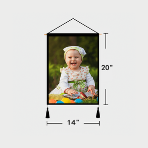 Custom Baby Photo Tapestry - Wall Decor Hanging Fabric Painting Hanger Frame Poster - MadeMineAU