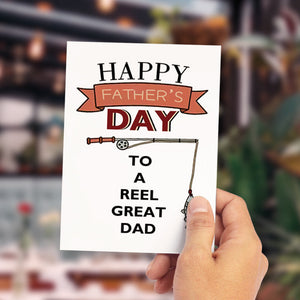 Happy Father's Day to a Reel Great Dad Funny Father Card