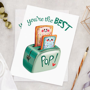 You're the Best Pop Card Happy Father's Day Card Funny Pop Card