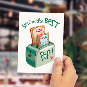 You're the Best Pop Card Happy Father's Day Card Funny Pop Card
